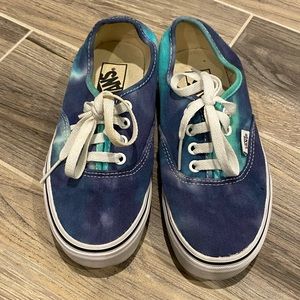 Tie dye blue vans